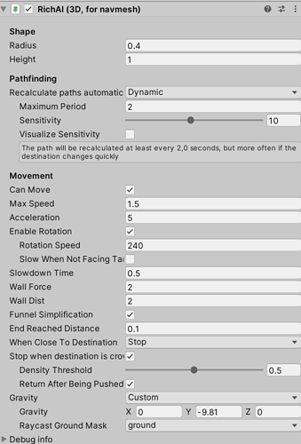 Unitsettings